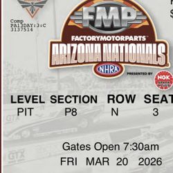 NHRA Arizona nationals Tickets