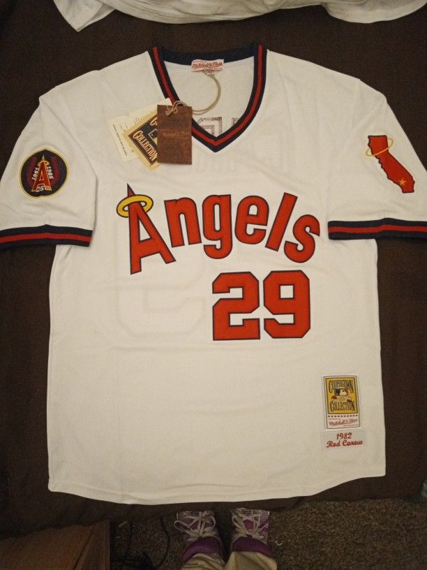 Rod Carew California Angels Throwbacks Cooperstown Jersey