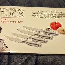 WOLFGANG Puck 4 Piece Steak Knife Set New In Box Make Offer