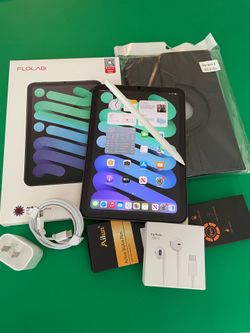 Apple Ipad Mini 6th Generation (8.3” Retina/2021) 64GB with stylus pen, case & Accessories (256GB $399)