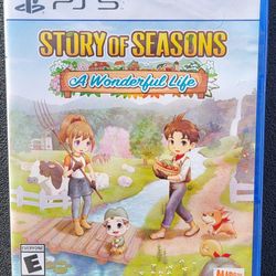 Story Of Season A Wonderful Life - PS5 Game - New Still Sealed 