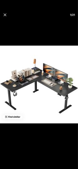 L shaped standing desk