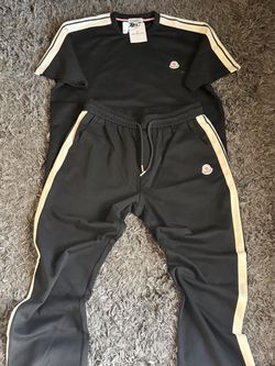 Moncler Black Tracksuit Set with Tags