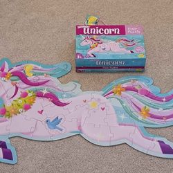 Peaceable Kingdom Shimmery Unicorn Floor Puzzle