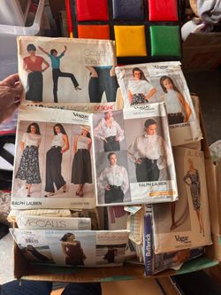 Vintage Designer Sewing Patterns Lot