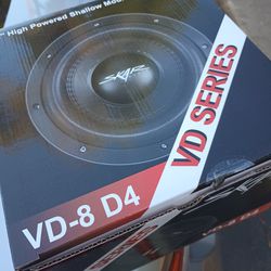 Skar Audio VD-8 D4 Shallow Mount 8in Subwoofer Dual Voice Coil 