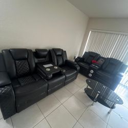 Reclining Sofa and Loveseat 
