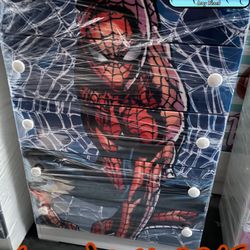 Spiderman Five Drawer Compressed Dresser Cajonera Comoda