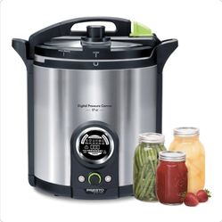17 Qt. Electric Brushed Stainless Electric Precise Digital Pressure Canner