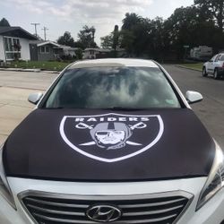 Raiders Car Hood Cover