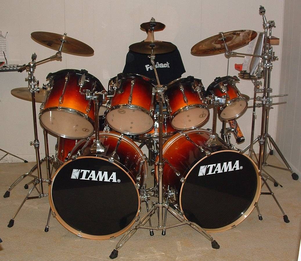 Tama Rockstar Custom 8 Pcs drum Kit COMPLETE lots of extras