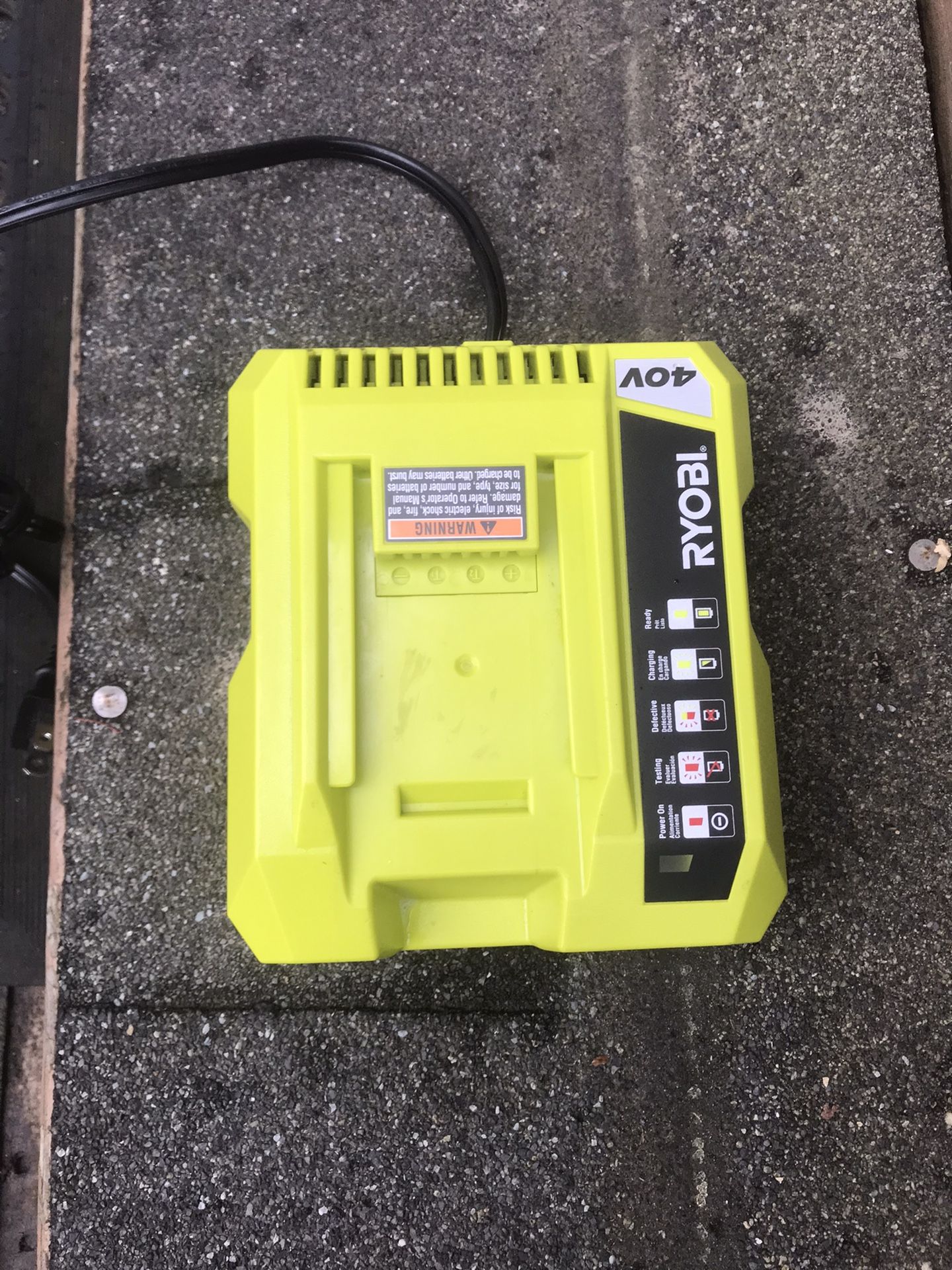 Ryobi Battery Charger 40 V