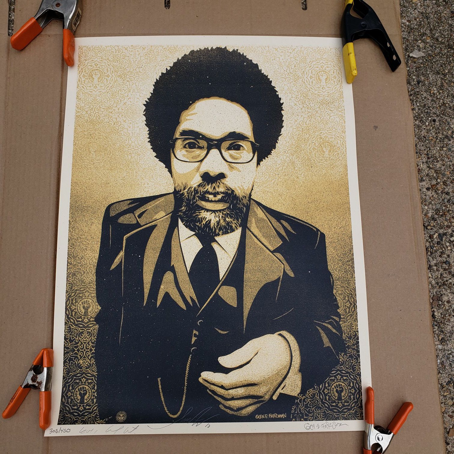 Limited Edition Cornel West Print Obey Giant