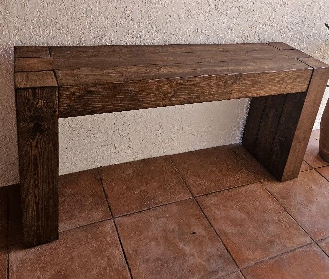 Wood Console Table