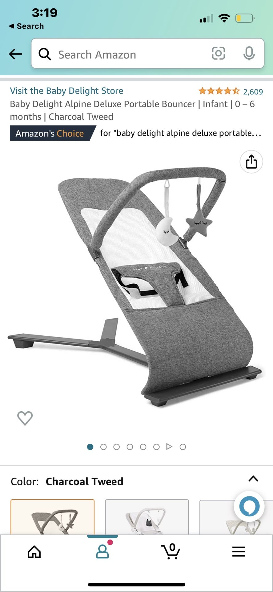 Portable Bouncer For Infants (0-6 Months)