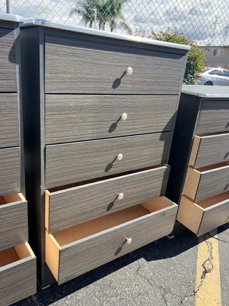 New Gray 5 Drawers