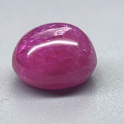 GIA Certified 3.61 Ct Natural Cabochon Purplish Red Ruby Loose Gem Stone