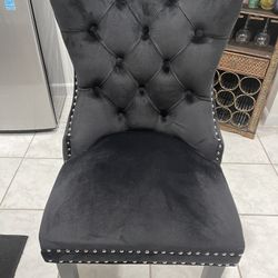 Black Dining Table Chairs - 6 Brand New Luxury