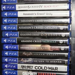 PS4 GAMES ASSORTMENT BUNDLE