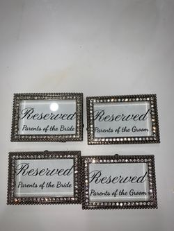 Wedding mini signs
