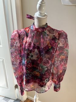 Anthropologie Organza Blouse 