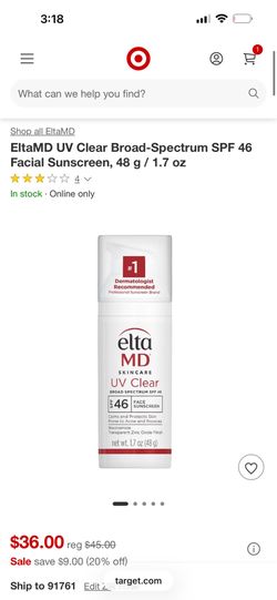 Elta MD sunscreen