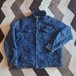 Levi's Denim Quilted-Lined Field/Military Trucker Jacket