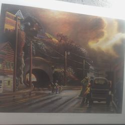 Ketchikan Average Yearly Rain Limited Ed. 34/500 Print by David Rubin 1987, 19x25"