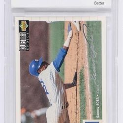 GRADED SAMMY SOSA BASEBALL CARD