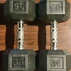 CAP 35 LB Hex Dumbbell Set (Brand New/Never Used)