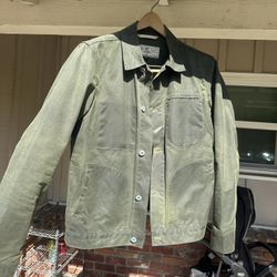 Rogue Territory Waxed Ridgeline Jacket In Olive