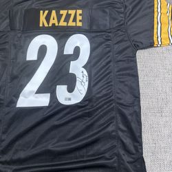 Damontae Kazee Signed Autograph Custom Jersey - “Kazze” - TSE Coa - Pittsburgh