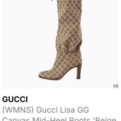 Gucci High Boots Size 7.5 Woman's / 1time Worn ! 