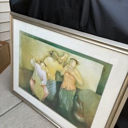 Framed Musical Trio Print 