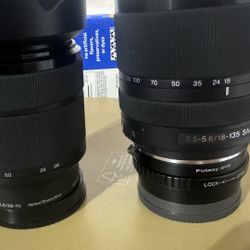 2 Sony Lenses 