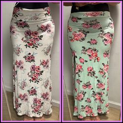 Floral Maxi Skirt Size S
