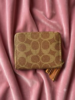 CC Wallet Double Zipper with Tassels Zip Around