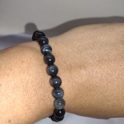 Blue Tigers Eye Bracelet All Natural 