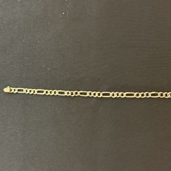 14k Solid Gold Fígaro Bracelet 