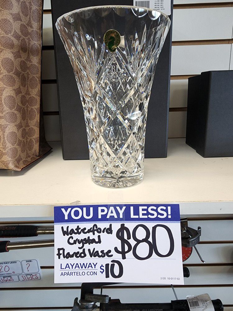 Waterford Crystal Flared Vase