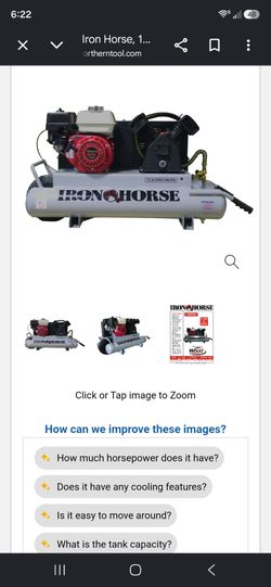 Brand new iron horse gas compressor