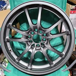 18" ADR model flight-5 rims.     18"  7" 1/2 42 offset 5x100 5x114.3 set of 4 rims