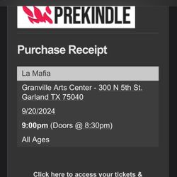 2 Tickets Para El Concierto De La Mafia 