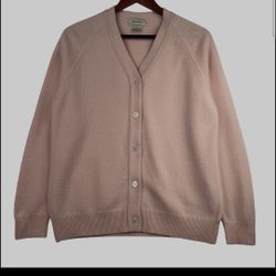 Neiman Marcus  100% Cashmere Cardigan Sweater Size Large 