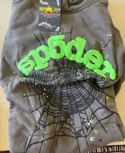 Sp5der hoodie grey medium