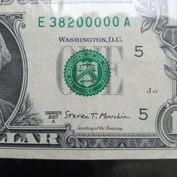 38.2 M $1 Fancy Serial Number 