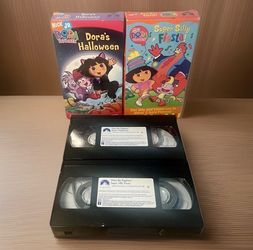 Dora The Explorer: Dora’s Halloween & Super Silly Fiesta VHS [Nick Jr] VTG
