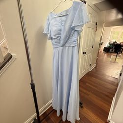 Women Long Chiffon A Formal Wedding Guest Dress 