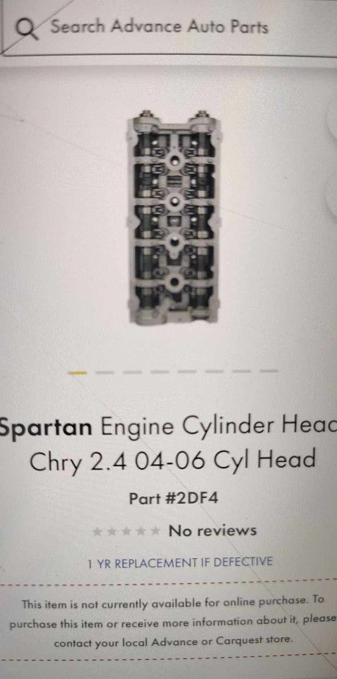 New Cylinder Head