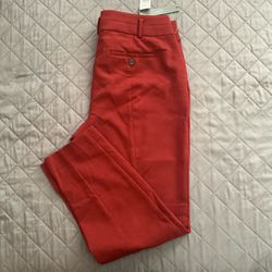 red women's LOFT pants